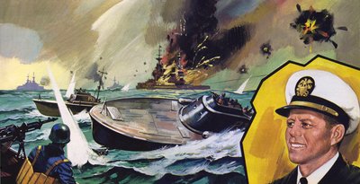 La chance était du côté du lieutenant John Kennedy en 1943 - English School